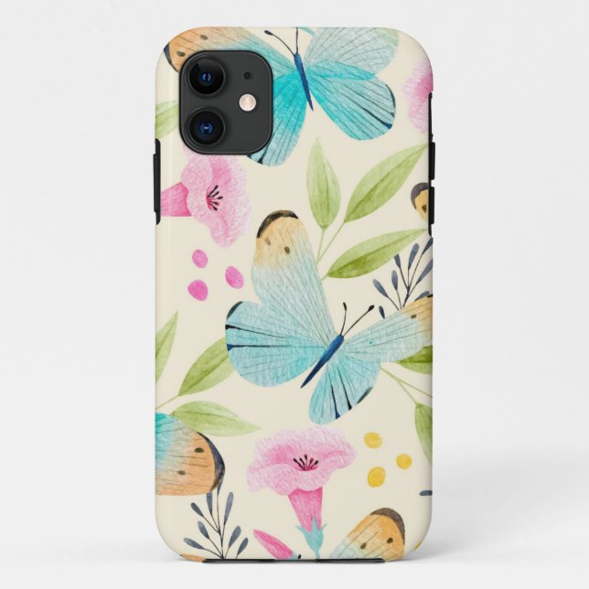 Funda De Case-Mate Para iPhone Mariposa caprichosa (Reverso)