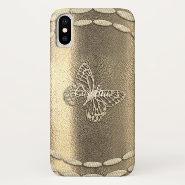 Funda De Case-Mate Para iPhone Mariposa Cuta (Reverso)