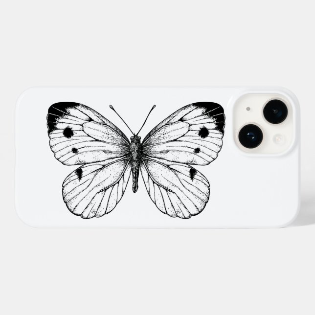 Funda De Case-Mate Para iPhone Mariposa de col (Reverso  (Horizontal))