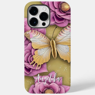 Funda Para iPhone 14 Pro Max De Case-Mate Mariposa De Nombre Personalizado De Moda
