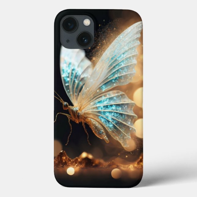 Funda De Case-Mate Para iPhone Mariposa delgada y transparente (Reverso)