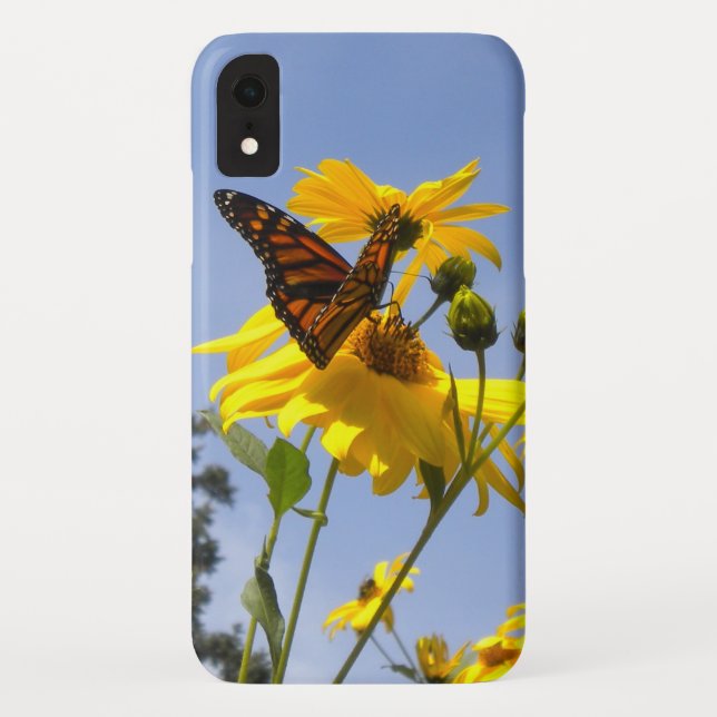 Funda De Case-Mate Para iPhone Mariposa en el cielo (Reverso)