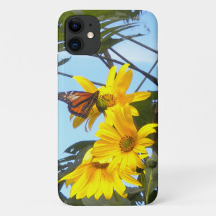 Funda Para iPhone 11 Mariposa en el girasol