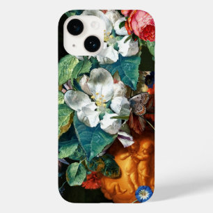 Funda Para iPhone 14 De Case-Mate MARIPOSA EN FLORES BLANCOS Floral