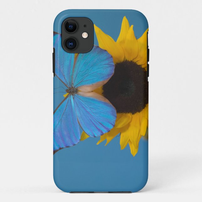 Funda De Case-Mate Para iPhone Mariposa en Girasol (Reverso)