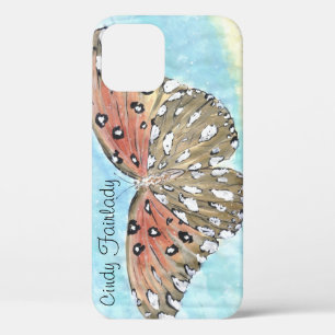 Funda Para iPhone 12 Mariposa en la caja de iphone de la playa
