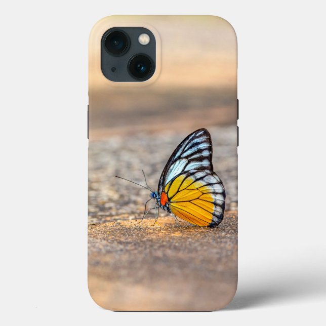 Funda De Case-Mate Para iPhone Mariposa en la playa (Reverso )
