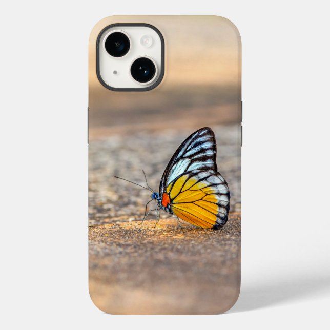 Funda De Case-Mate Para iPhone Mariposa en la playa (Reverso )