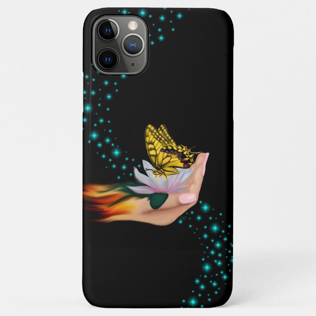 Funda De Case-Mate Para iPhone Mariposa en Lotus Bloom (Reverso)