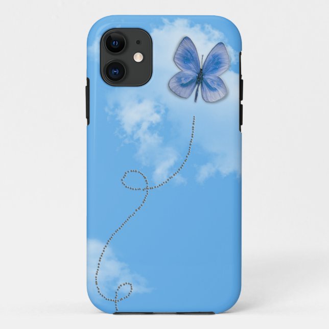 Funda De Case-Mate Para iPhone Mariposa en vuelo (Reverso)