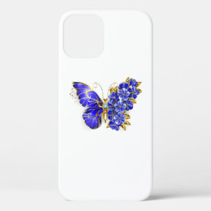 Funda Para iPhone 12 Mariposa Flor Zafiro