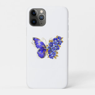 Funda Para iPhone 11 Pro Mariposa Flor Zafiro