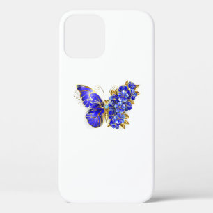 Funda Para iPhone 12 Pro Mariposa Flor Zafiro