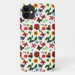 Funda Para iPhone 11 Mariposa floral botánica