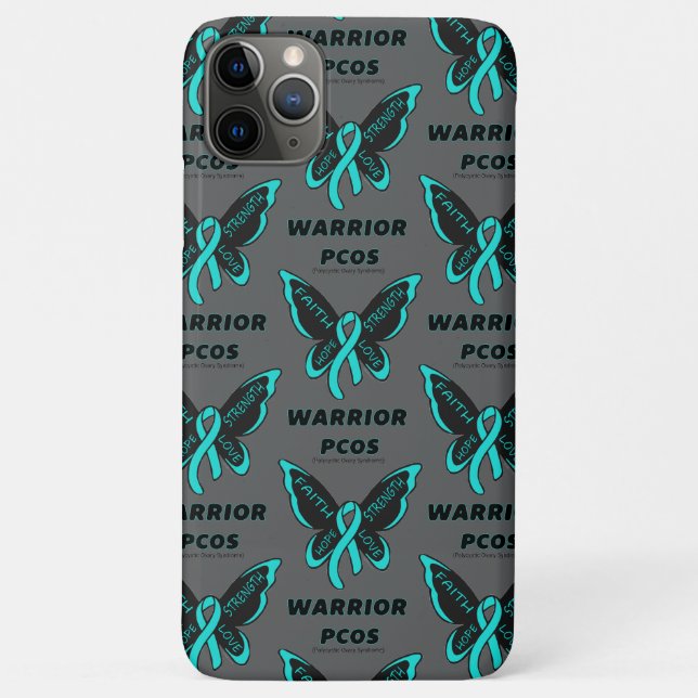 Funda De Case-Mate Para iPhone Mariposa/Guerrero...PCOS (Reverso)
