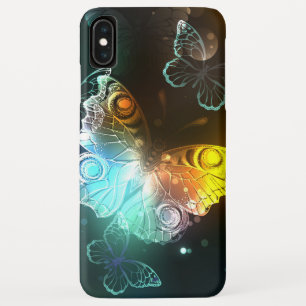 Funda Para iPhone XS Max Mariposa luminosa y mariposas nocturnas