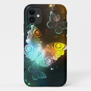Funda Para iPhone 11 Mariposa luminosa y mariposas nocturnas