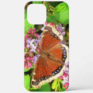 title_seo2 Mariposa marrón con puntos azules en Lilacs Funda-