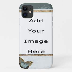 Funda Para iPhone 11 Mariposa marrón y azul