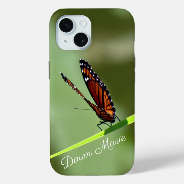 Funda De Case-Mate Para iPhone Mariposa monarca personalizada - Estuche para telé (Reverso )