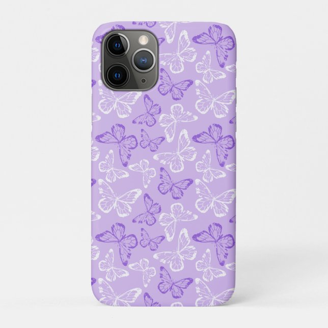 Funda De Case-Mate Para iPhone Mariposa Morada (Reverso)