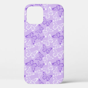 Funda Para iPhone 12 Mariposa Morada