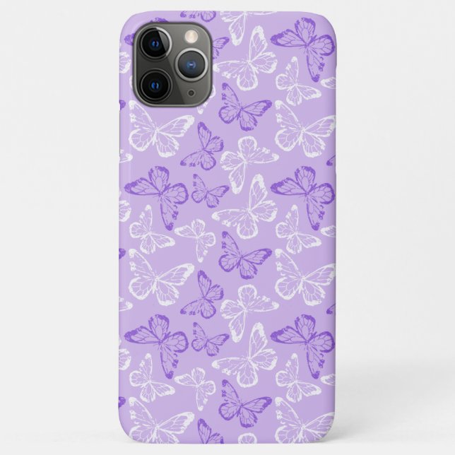 Funda De Case-Mate Para iPhone Mariposa Morada (Reverso)