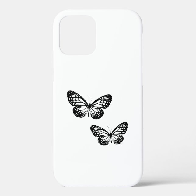 Funda De Case-Mate Para iPhone Mariposa negra (Reverso )