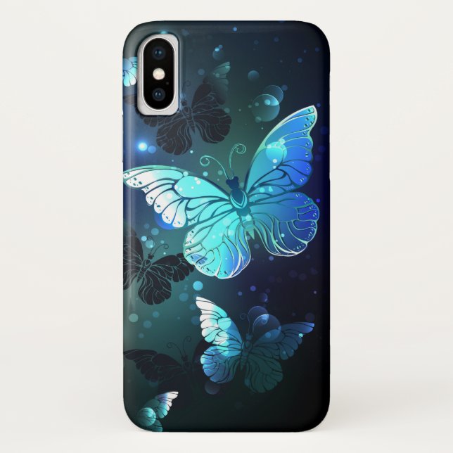 Funda De Case-Mate Para iPhone Mariposa nocturna fluida (Reverso)