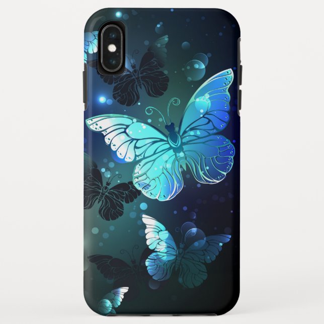 Funda De Case-Mate Para iPhone Mariposa nocturna fluida (Reverso)