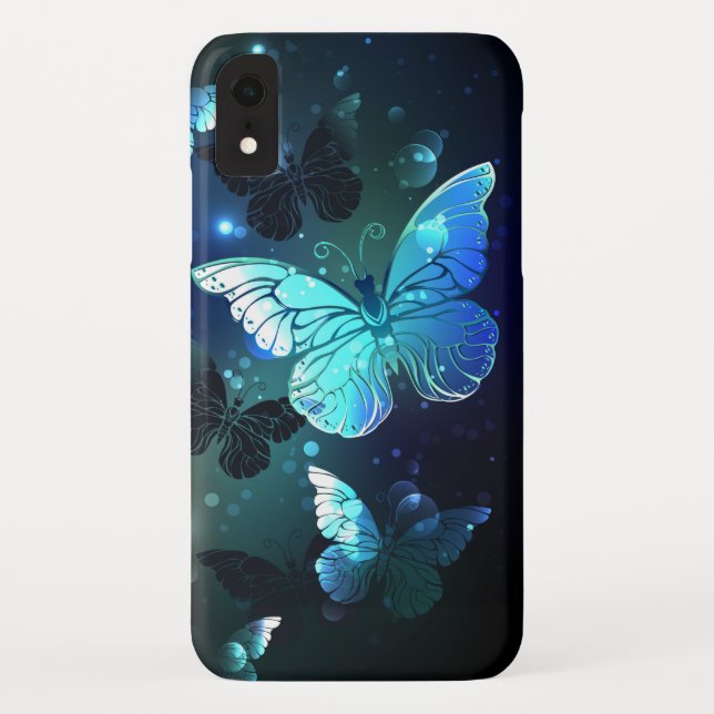Funda De Case-Mate Para iPhone Mariposa nocturna fluida (Reverso)
