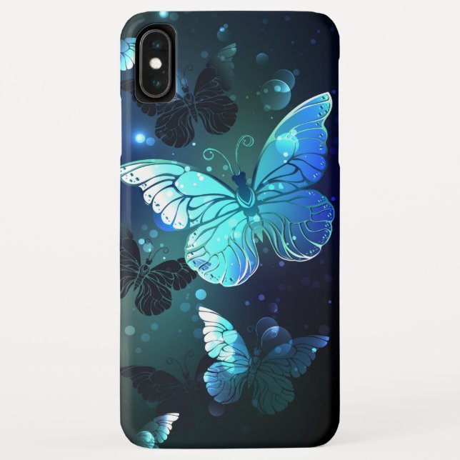 Funda De Case-Mate Para iPhone Mariposa nocturna fluida (Reverso)