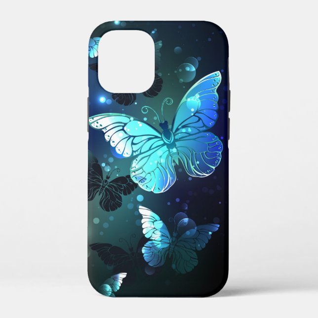 Funda De Case-Mate Para iPhone Mariposa nocturna fluida (Reverso )