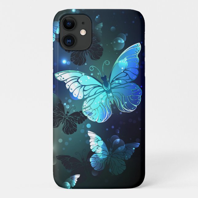 Funda De Case-Mate Para iPhone Mariposa nocturna fluida (Reverso)