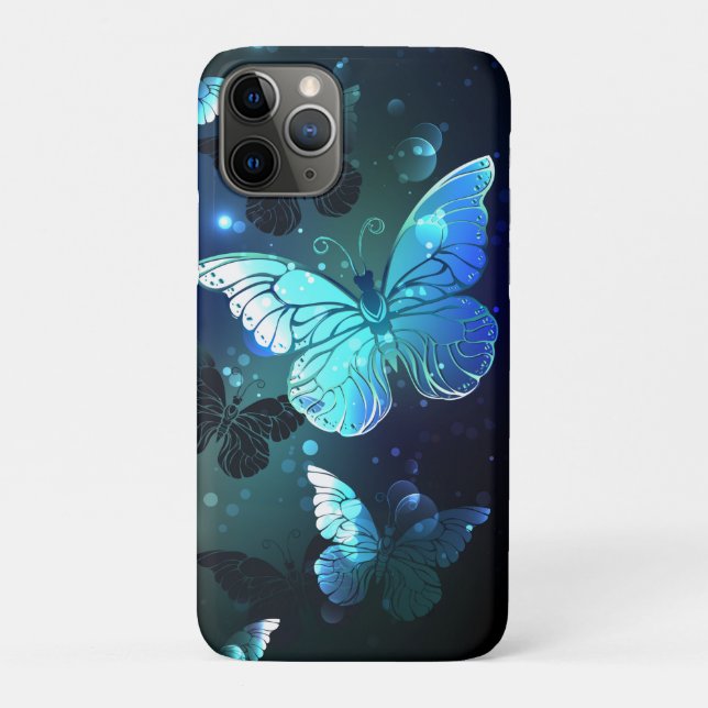 Funda De Case-Mate Para iPhone Mariposa nocturna fluida (Reverso)