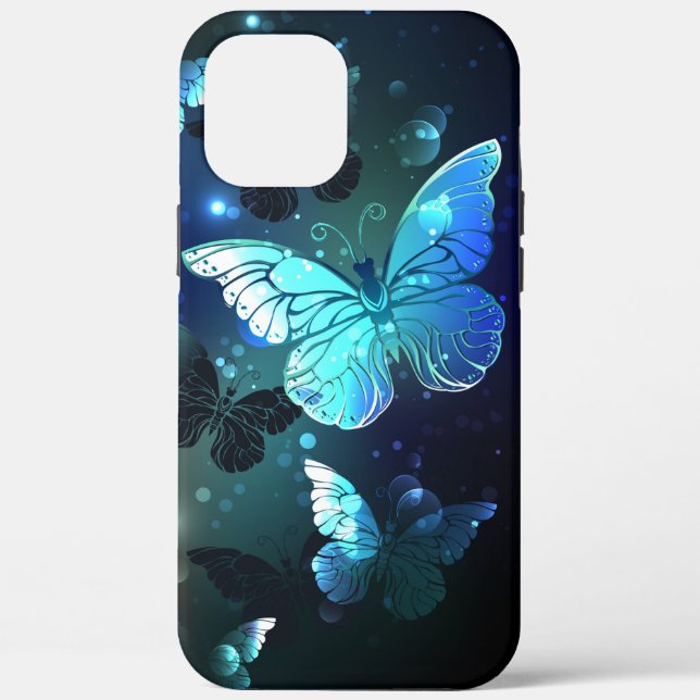 Funda De Case-Mate Para iPhone Mariposa nocturna fluida (Reverso )