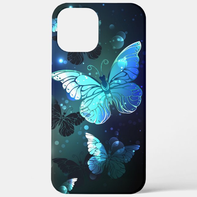 Funda De Case-Mate Para iPhone Mariposa nocturna fluida (Reverso )