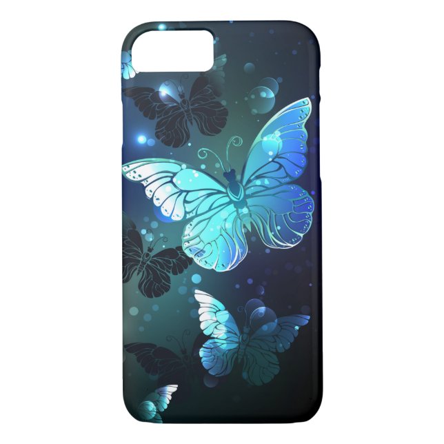 Funda De Case-Mate Para iPhone Mariposa nocturna fluida (Reverso)