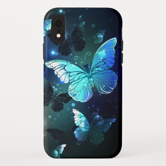 Funda De Case-Mate Para iPhone Mariposa nocturna fluida (Reverso)
