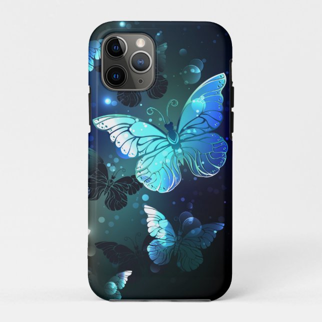 Funda De Case-Mate Para iPhone Mariposa nocturna fluida (Reverso)