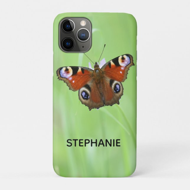 Funda De Case-Mate Para iPhone Mariposa Pavo Real (Reverso)