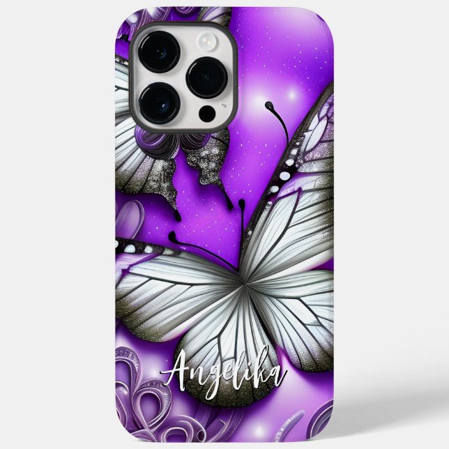 Funda De Case-Mate Para iPhone Mariposa Personalizada (Reverso )