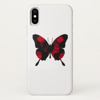 Funda Para iPhone X Mariposa roja ardiente