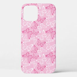 Funda Para iPhone 12 Pro Mariposa rosa