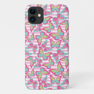 Funda Para iPhone 11 Mariposa Rosa Linda