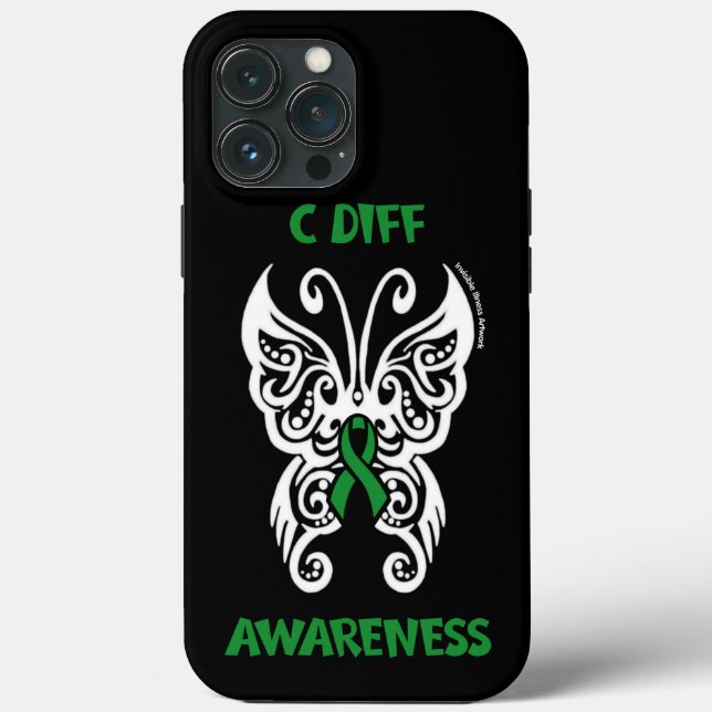 Funda De Case-Mate Para iPhone Mariposa/Tribal...C Diff (Reverso )