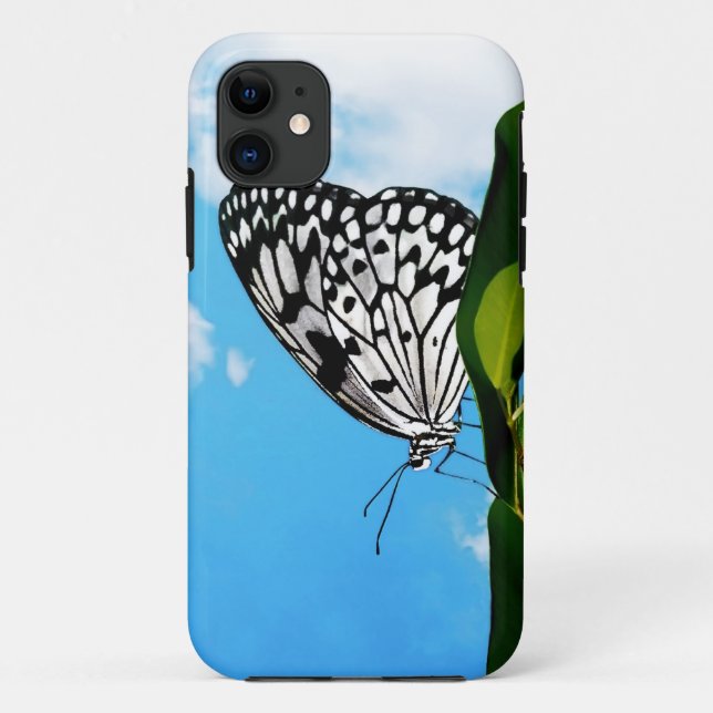Funda De Case-Mate Para iPhone Mariposa y cielo (Reverso)