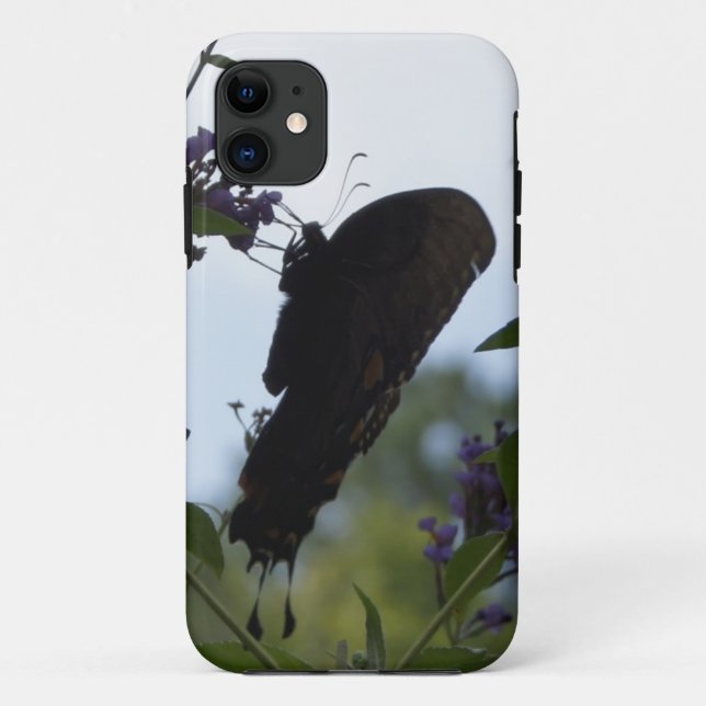 Funda De Case-Mate Para iPhone Mariposa y cielo (Reverso)