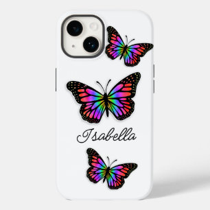 Funda Para iPhone 14 De Case-Mate Mariposa y tu nombre personalizado