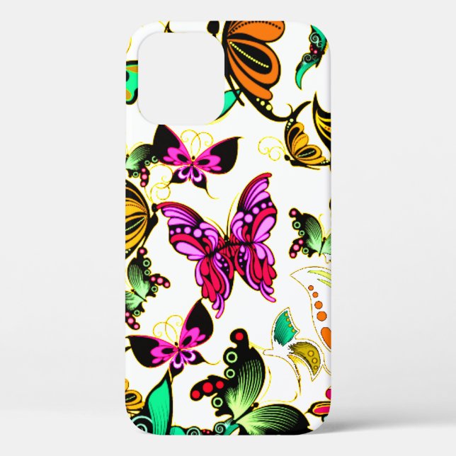 Funda De Case-Mate Para iPhone Mariposas (Reverso )
